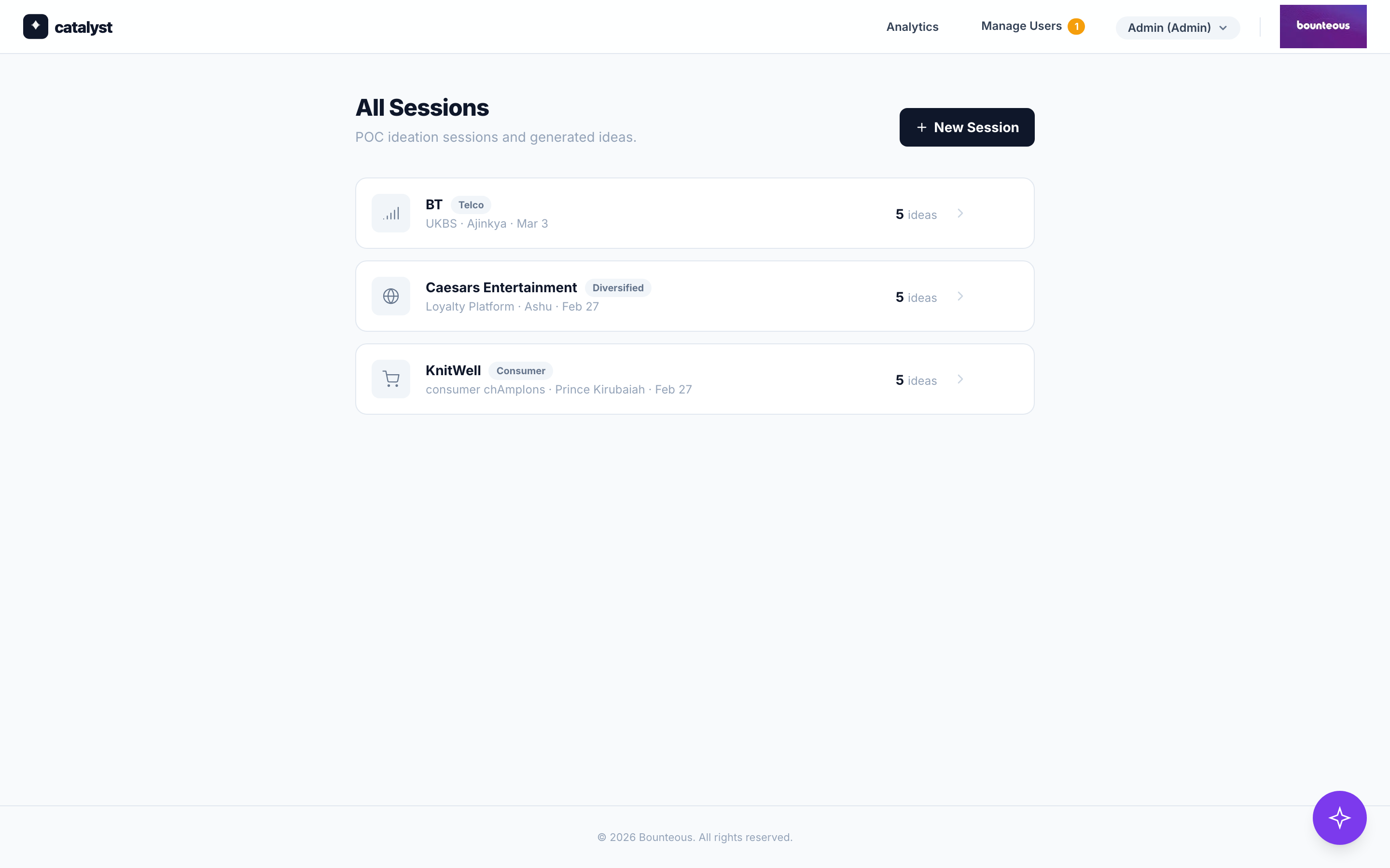 Catalyst screenshot 1